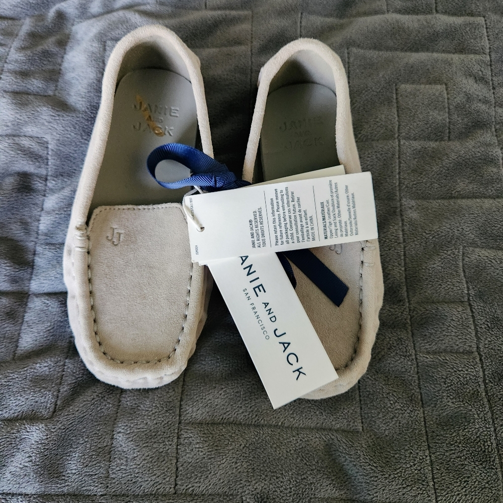Janie and Jack suede driving shoes
